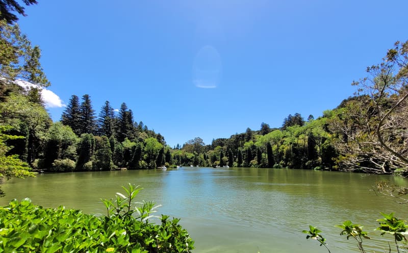 Lago Negro, lago cercado de araucárias e pinheiros em Gramado, na Serra Gaúcha