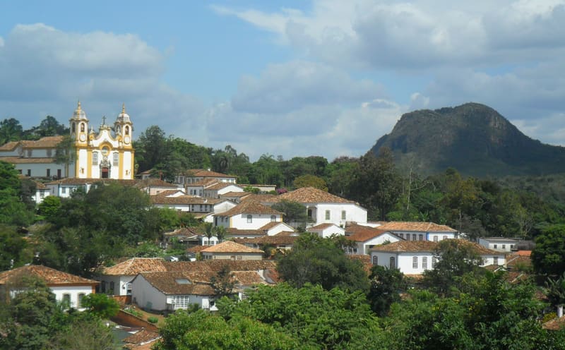Igreja Matriz de Santo Antônio no centro histórico de Tiradentes